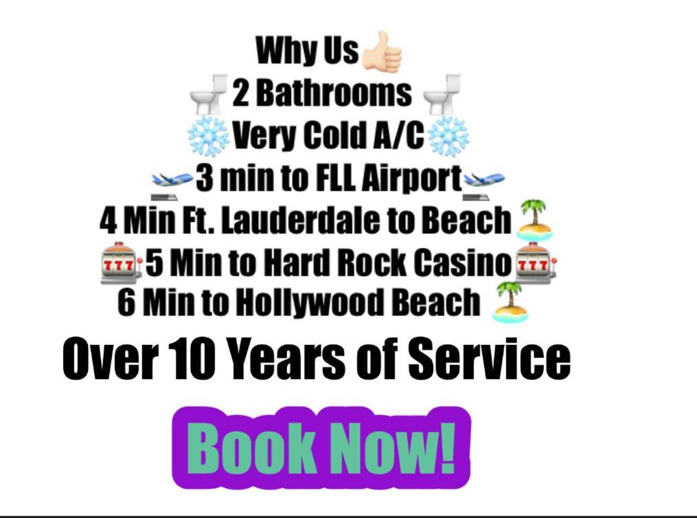 Airport Bunk House Free - Wifi - Parking - Coffee- Long Term Welcome Fort Lauderdale Eksteriør billede